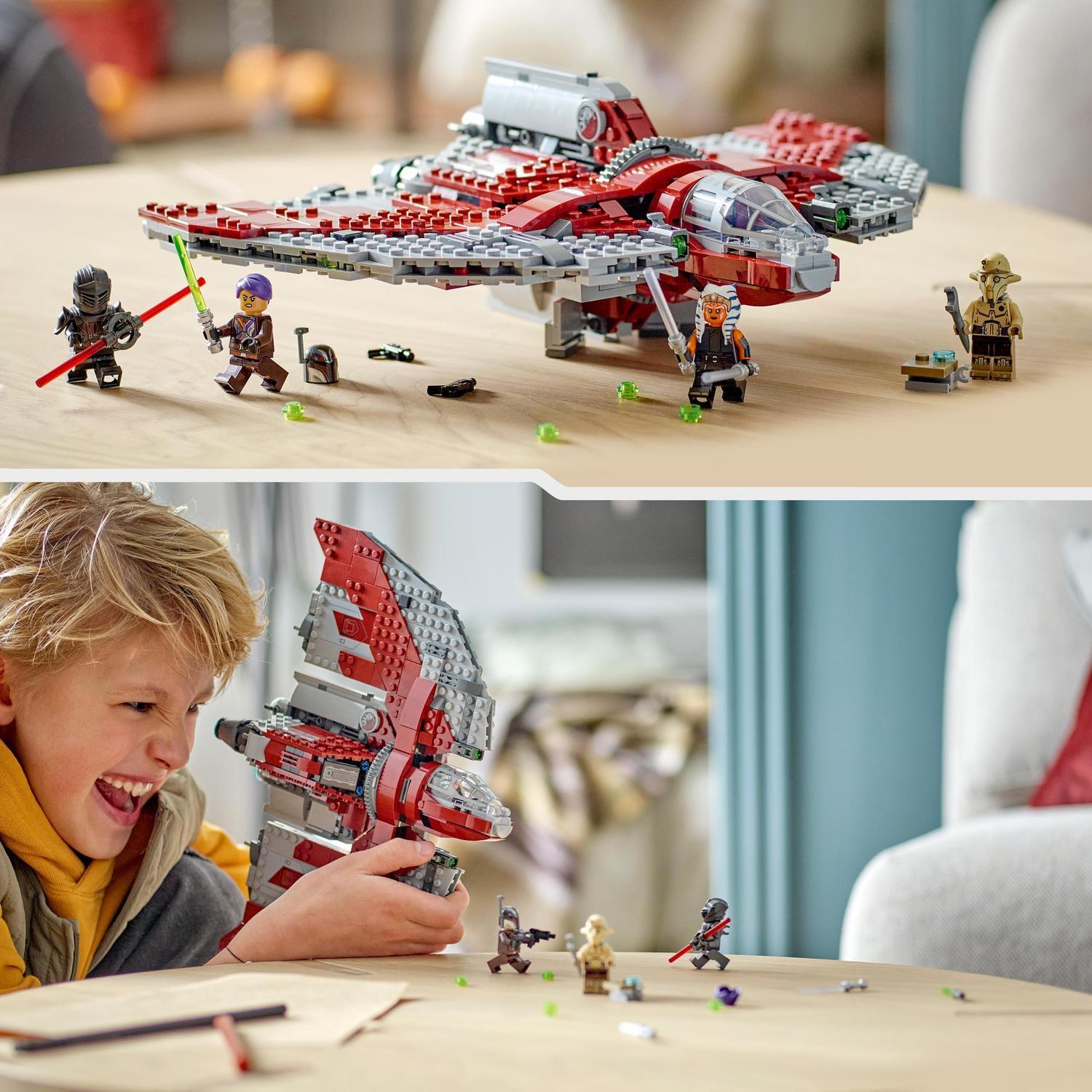 Voir la diapositive 7 : LEGO LEGO Star Wars La Navette T-6 d'Ahsoka Tano 75362, Vaisseau Lance-Tenons, 4 Personnages
