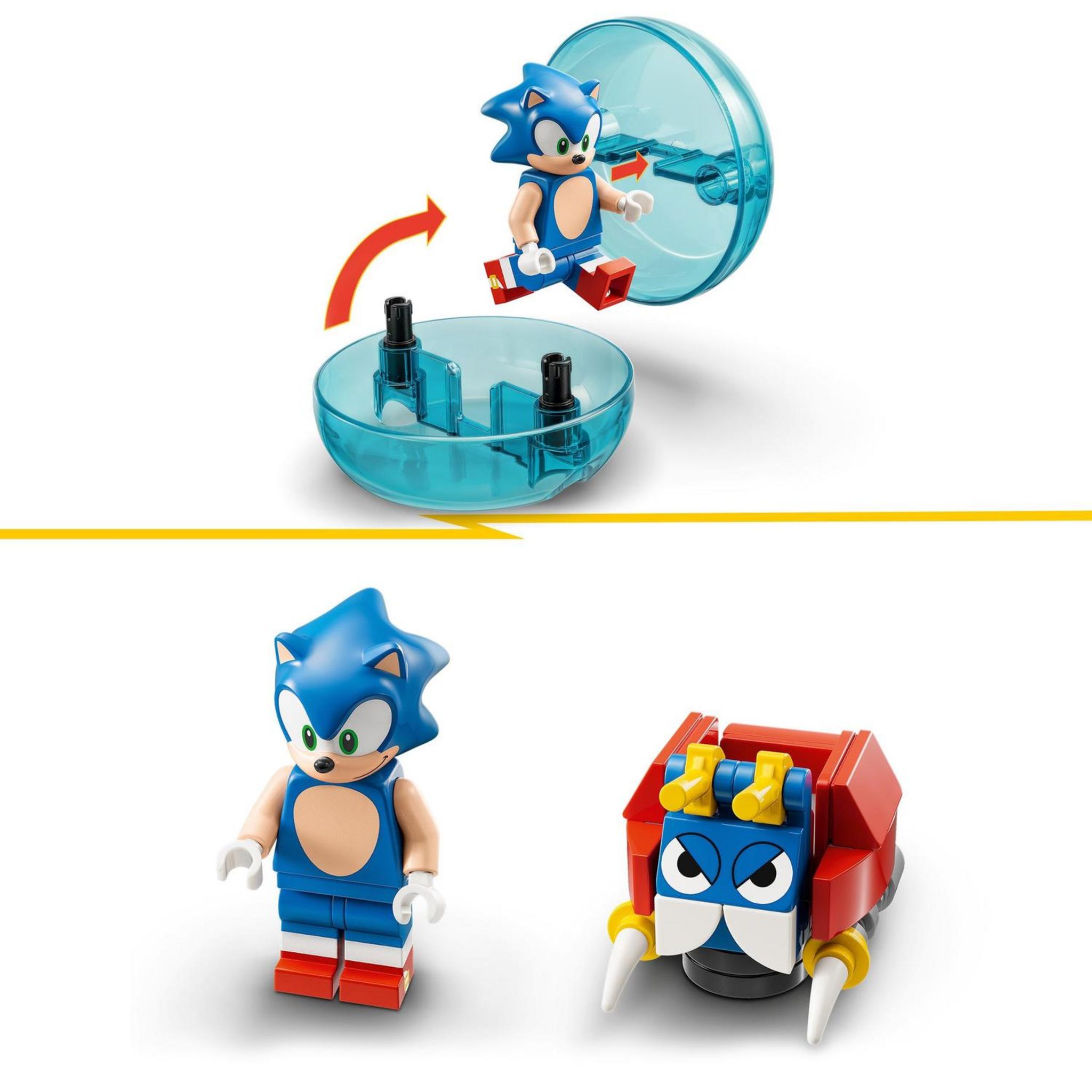 Voir la diapositive 5 : LEGO LEGO Sonic the Hedgehog 76990 Sonic et le Défi de la Sphère de Vitesse, Jouet pour Enfants avec Figurines