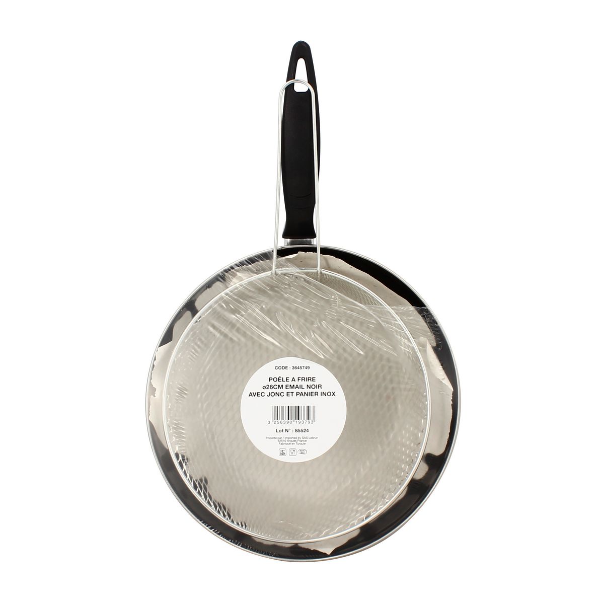 ACTUEL Poêle à friture induction acier émaillé 26 cm