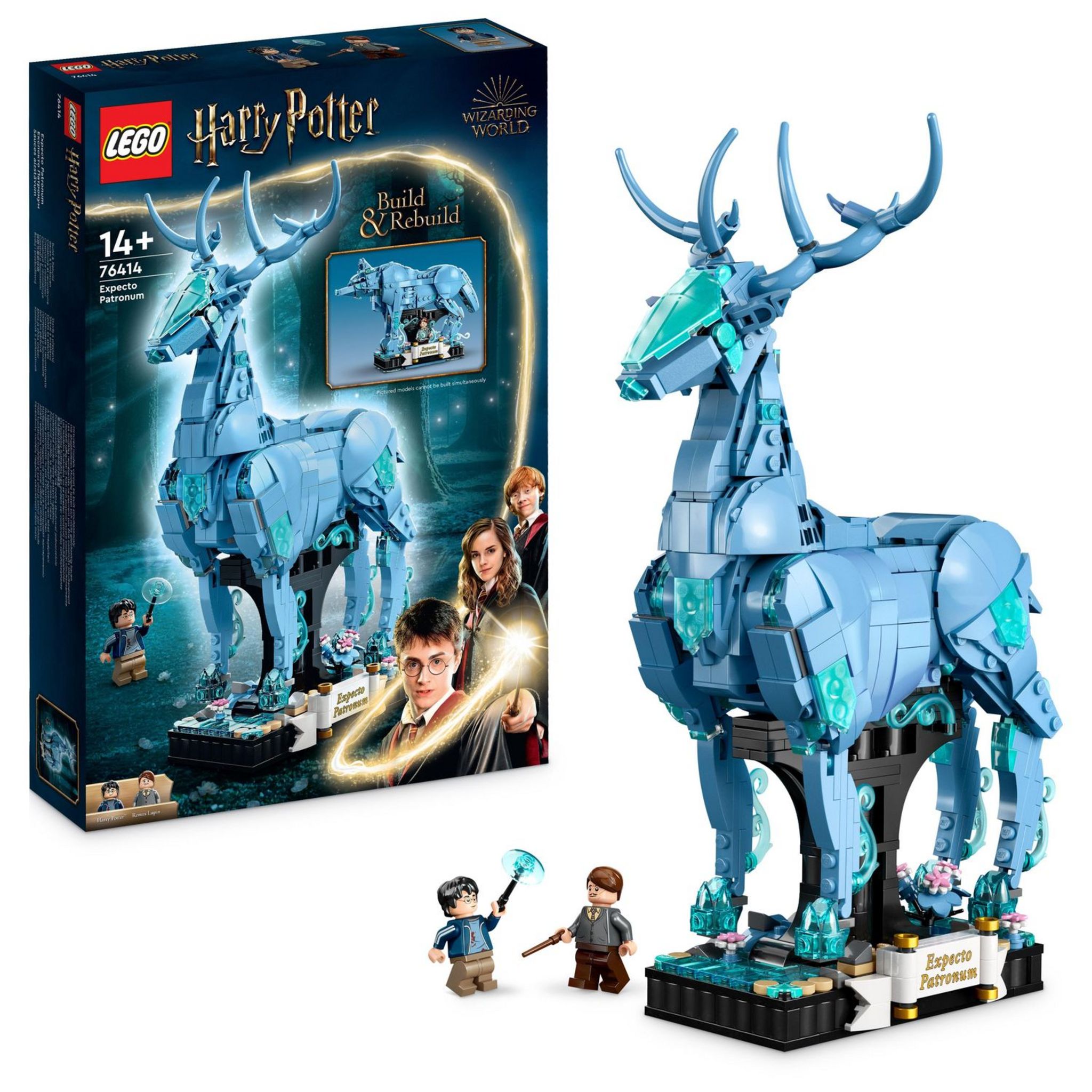 Voir la diapositive 9 : LEGO Harry Potter 76414 - Expecto Patronum, Maquette 2-en-1 avec Figurines Animales Cerf et Loup, Décoration Accessoire de Chambre