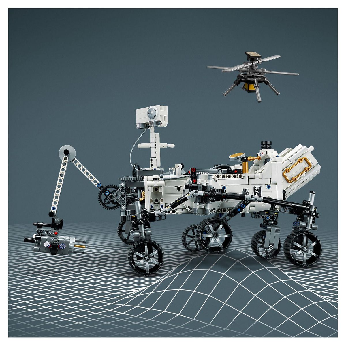 LEGO Technic 42158 - NASA Mars Rover Persévérance, Avec AR App Expérience, Découverte de la Science et de l'Espace, Jouet de Construction d'Ingénierie de Véhicule
