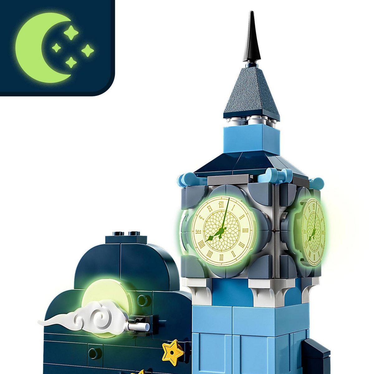 LEGO LEGO Disney 43232 Le Vol de Peter Pan et Wendy au-dessus de Londres, Maquette Big Ben, avec Fée Clochette
