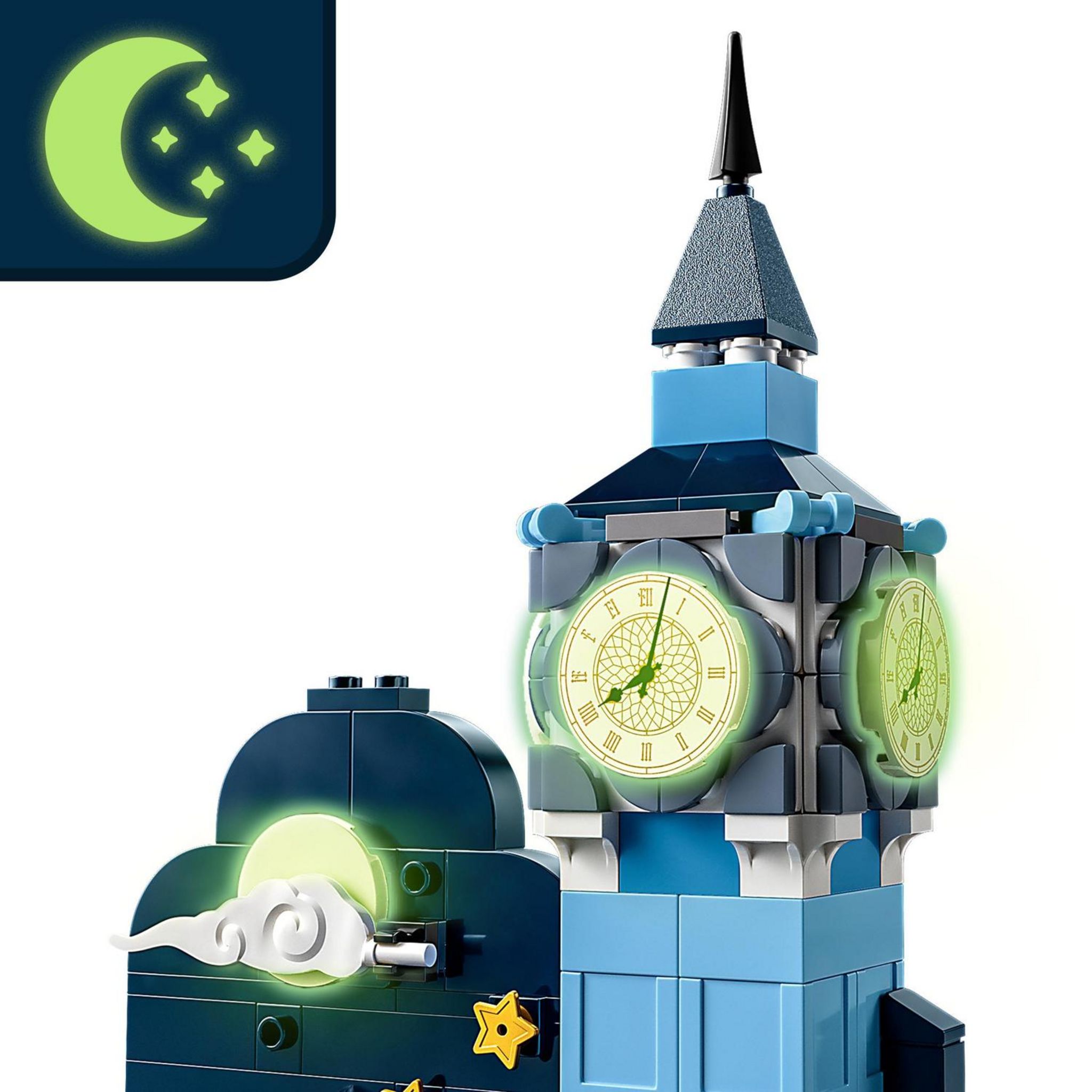 Voir la diapositive 5 : LEGO LEGO Disney 43232 Le Vol de Peter Pan et Wendy au-dessus de Londres, Maquette Big Ben, avec Fée Clochette