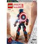 Voir la diapositive 2 : LEGO LEGO Marvel 76258 La Figurine de Captain America avec Bouclier, Jouet et Décoration Avengers