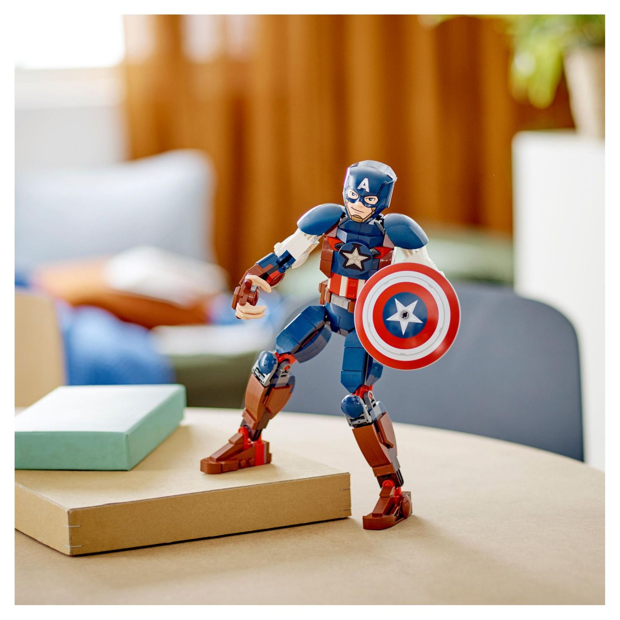 Voir la diapositive 4 : LEGO LEGO Marvel 76258 La Figurine de Captain America avec Bouclier, Jouet et Décoration Avengers