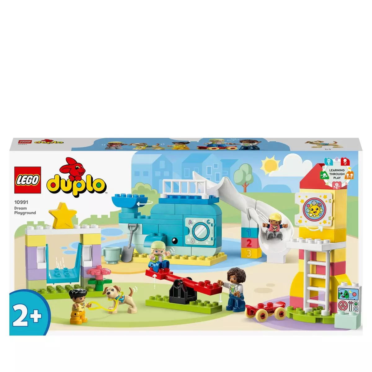 LEGO LEGO DUPLO 10991 L’Aire de Jeux des Enfants, Jouet pour Apprendre les Lettres, Chiffres et Couleurs