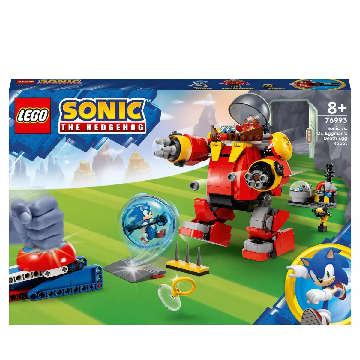 LEGO LEGO Sonic the Hedgehog 76993 Sonic contre le Death Egg Robot du Dr.  Eggman, Jouet pour Enfants, avec 6 Personnages pas cher 