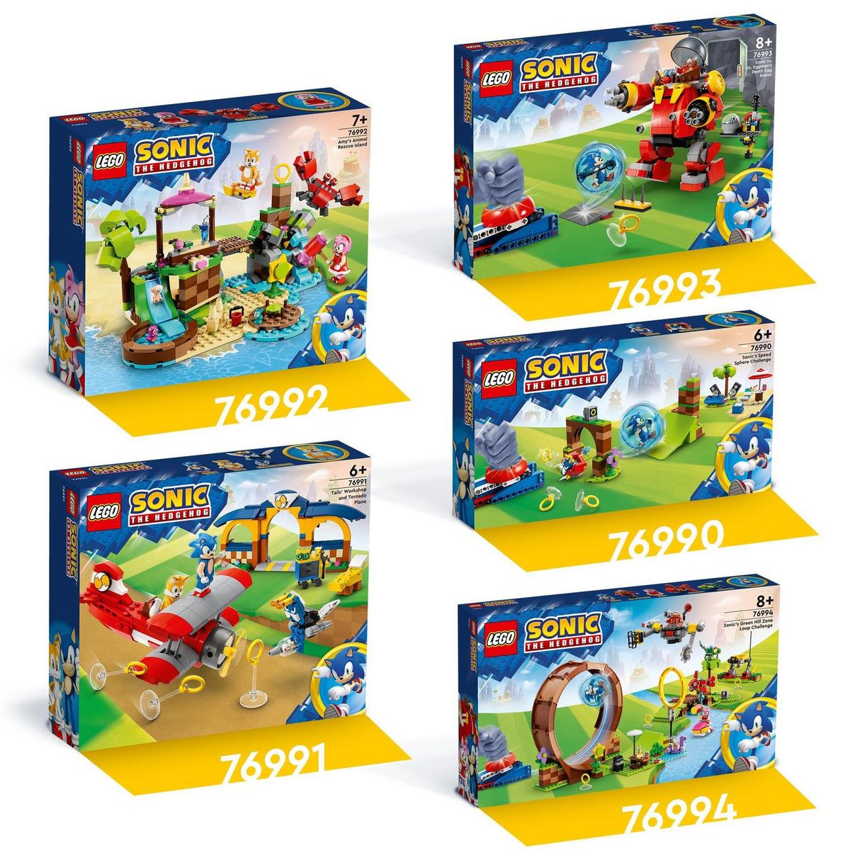 LEGO LEGO Sonic the Hedgehog 76993 Sonic contre le Death Egg Robot du Dr. Eggman, Jouet pour Enfants, avec 6 Personnages