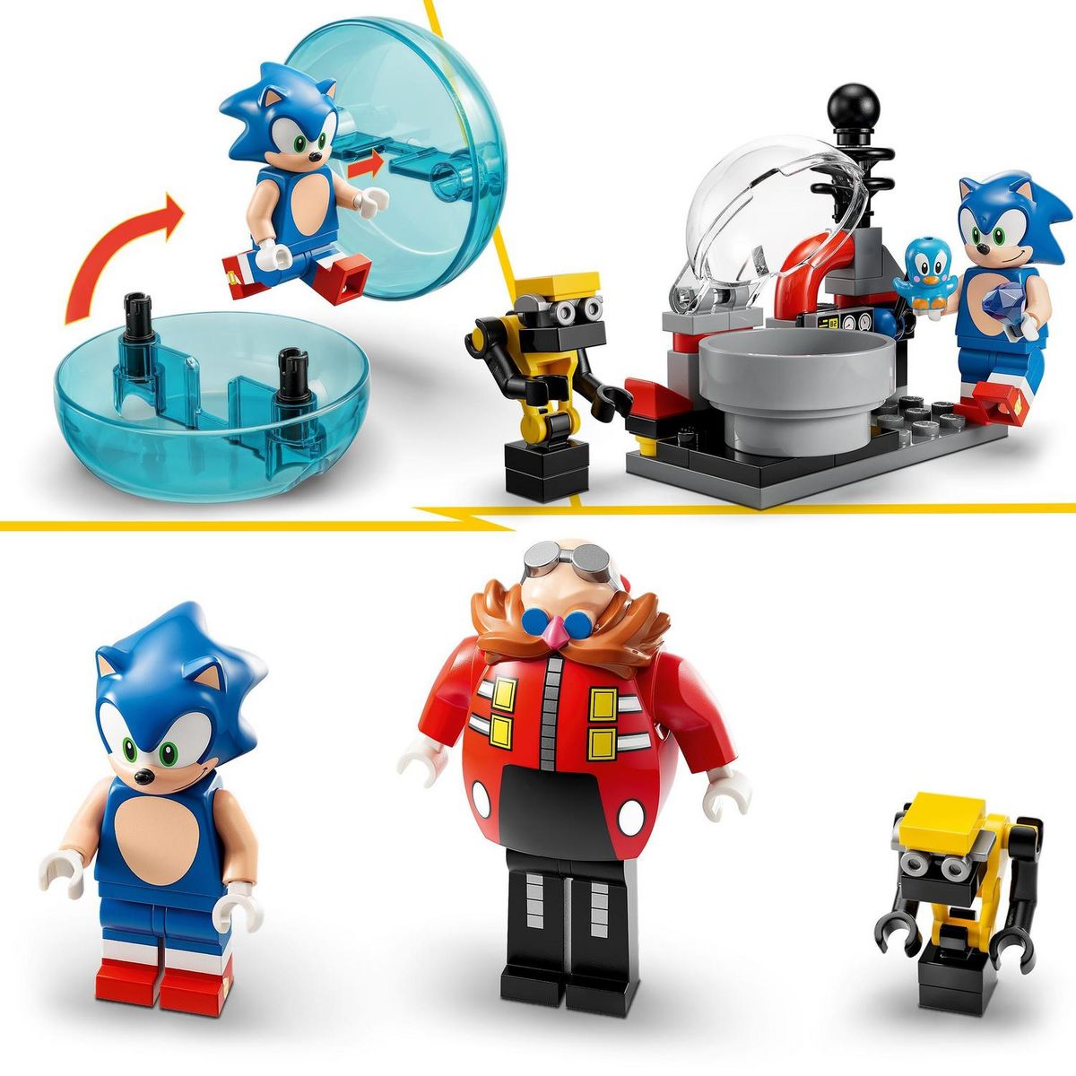 LEGO LEGO Sonic the Hedgehog 76993 Sonic contre le Death Egg Robot du Dr. Eggman, Jouet pour Enfants, avec 6 Personnages