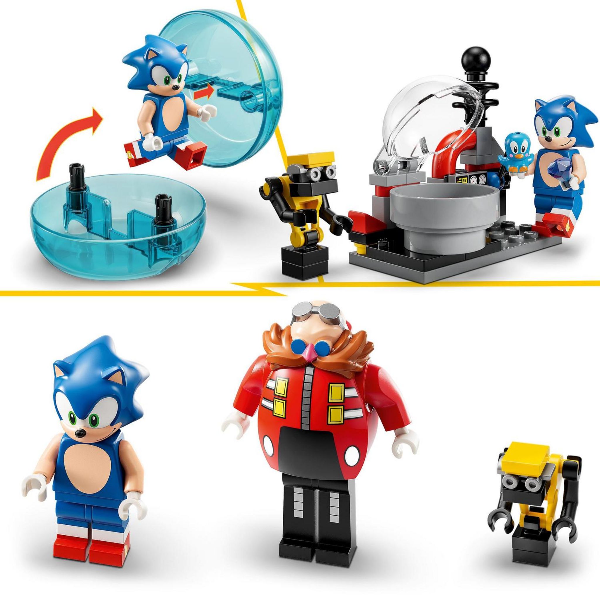 Voir la diapositive 5 : LEGO LEGO Sonic the Hedgehog 76993 Sonic contre le Death Egg Robot du Dr. Eggman, Jouet pour Enfants, avec 6 Personnages