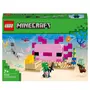 LEGO LEGO Minecraft 21247 La Maison Axolotl, Jouets pour Enfants avec Zombie, Dauphin et Poisson