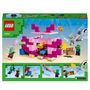 Voir la diapositive 2 : LEGO LEGO Minecraft 21247 La Maison Axolotl, Jouets pour Enfants avec Zombie, Dauphin et Poisson