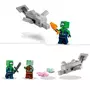 LEGO LEGO Minecraft 21247 La Maison Axolotl, Jouets pour Enfants avec Zombie, Dauphin et Poisson