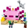 Voir la diapositive 8 : LEGO LEGO Minecraft 21247 La Maison Axolotl, Jouets pour Enfants avec Zombie, Dauphin et Poisson