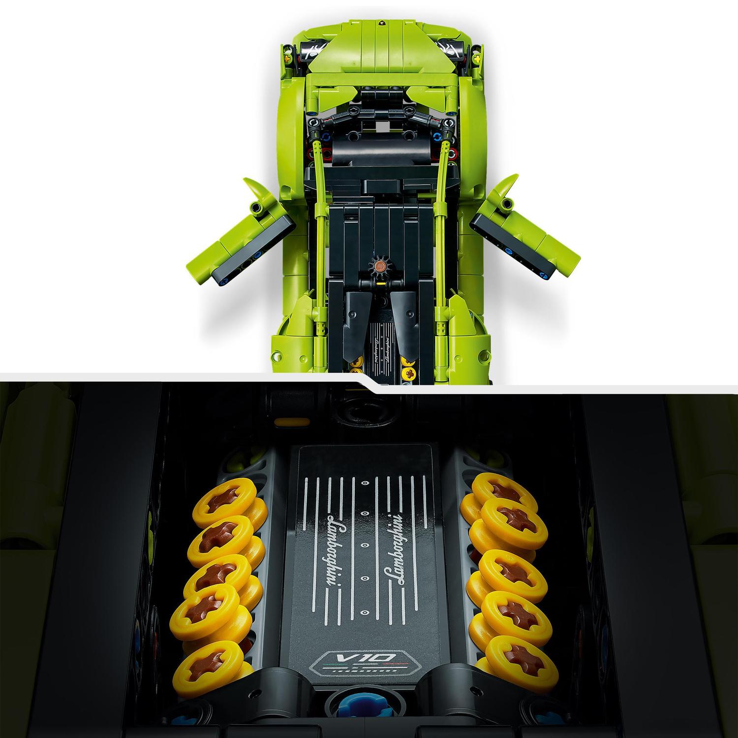 Voir la diapositive 5 : LEGO Technic 42161 Lamborghini Huracán Tecnica, Kit de Maquette de Voiture pour Enfants Fans de Sport Automobile