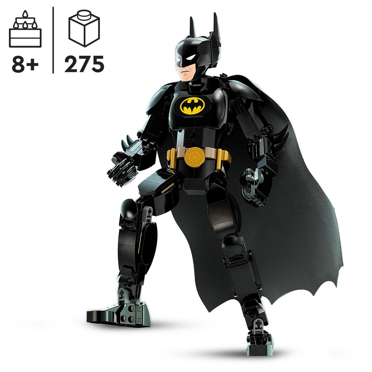 LEGO DC Comics 76259 - La Figurine de Batman, Jouet de Construction et Décoration Super-héros avec Cape, Basé sur le Film Batman 1989
