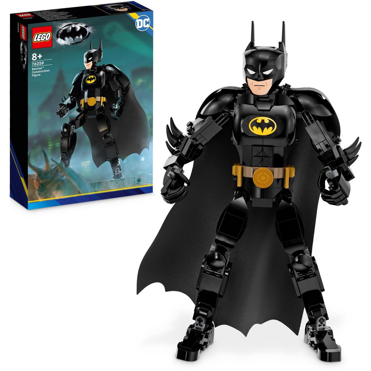 LEGO DC Comics 76259 - La Figurine de Batman, Jouet de Construction et Décoration Super-héros avec Cape, Basé sur le Film Batman 1989