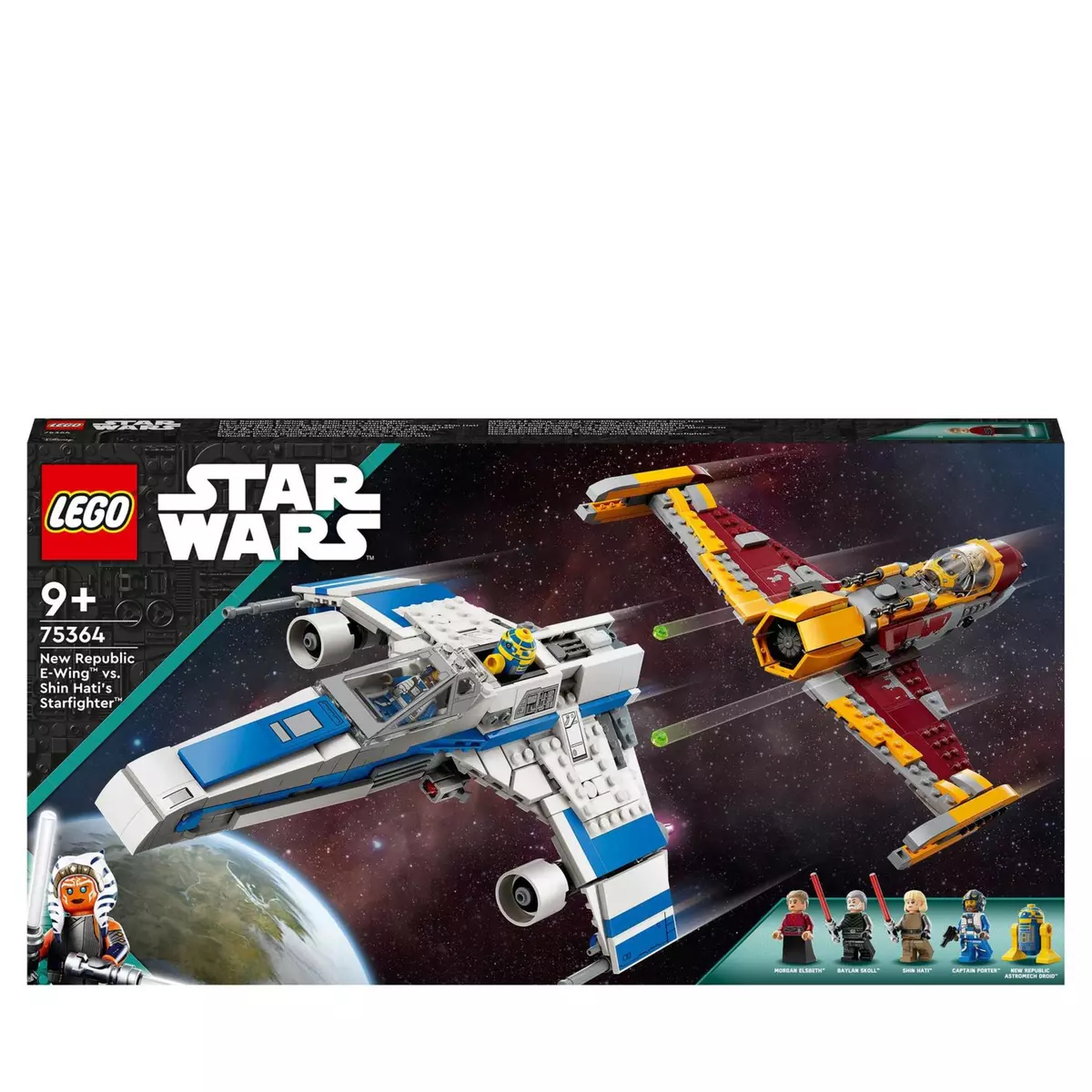 LEGO LEGO Star Wars L’E-Wing de la Nouvelle République Contre le Chasseur de Shin Hati 75364