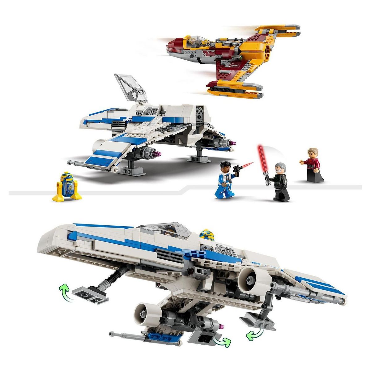 LEGO LEGO Star Wars L'E-Wing de la Nouvelle République Contre le Chasseur de Shin Hati 75364