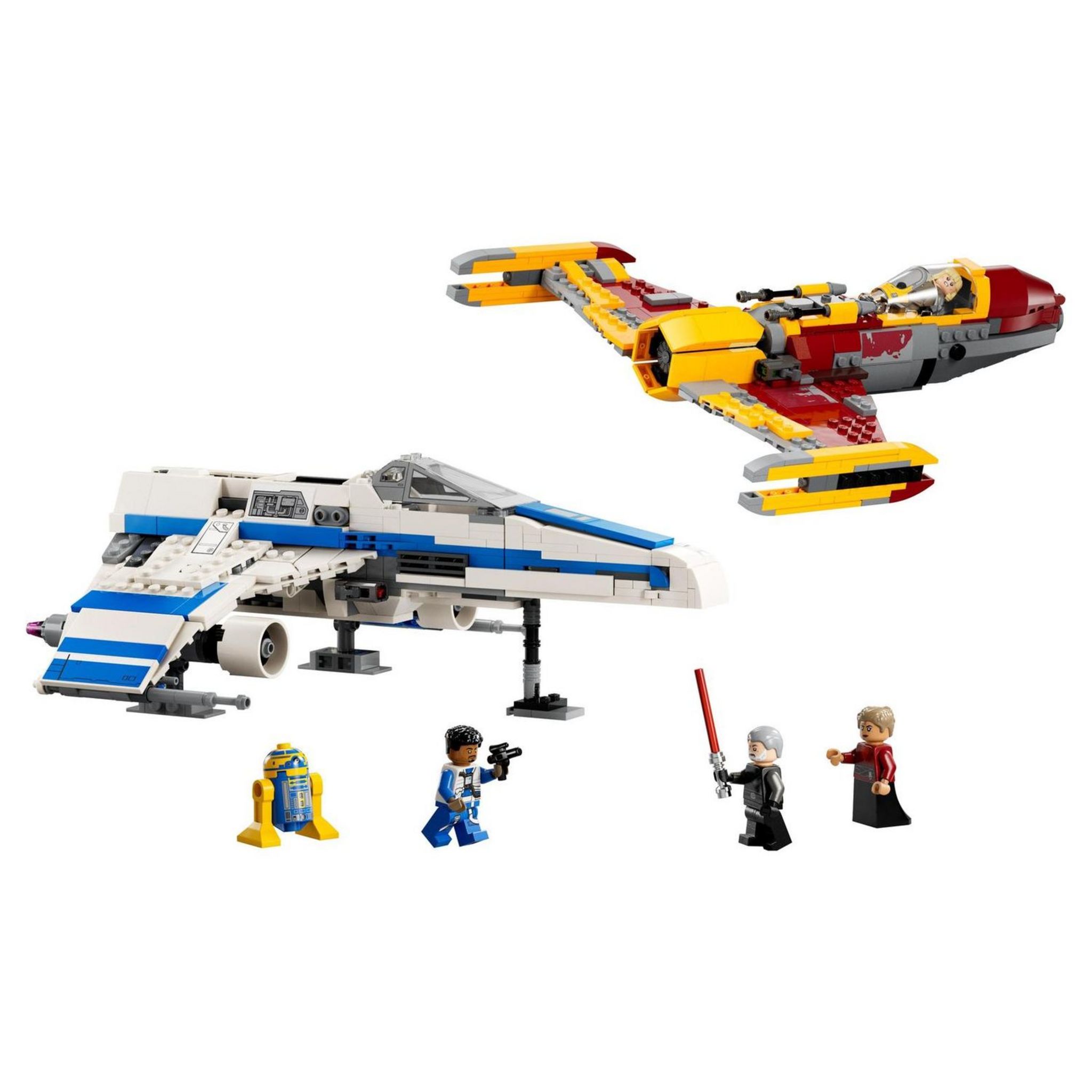 Voir la diapositive 15 : LEGO LEGO Star Wars L'E-Wing de la Nouvelle République Contre le Chasseur de Shin Hati 75364