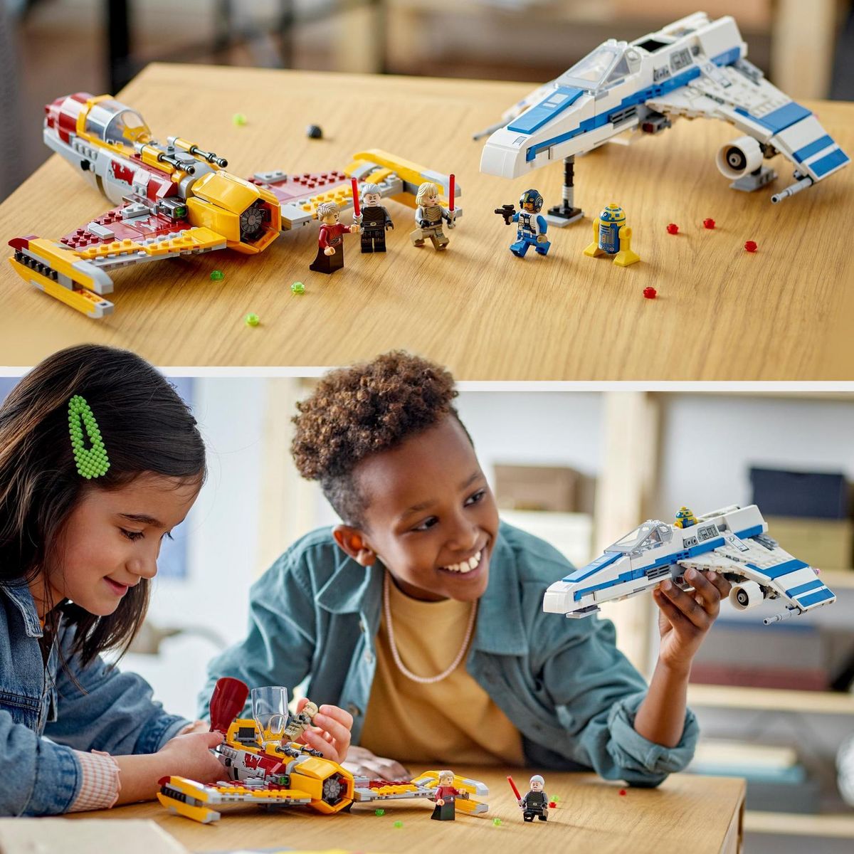 LEGO LEGO Star Wars L'E-Wing de la Nouvelle République Contre le Chasseur de Shin Hati 75364