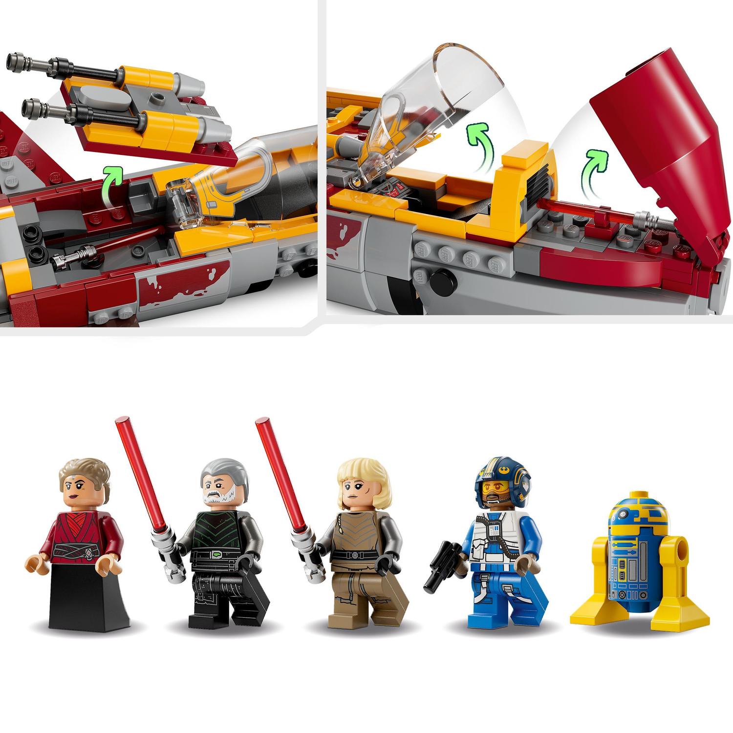 Voir la diapositive 4 : LEGO LEGO Star Wars L'E-Wing de la Nouvelle République Contre le Chasseur de Shin Hati 75364