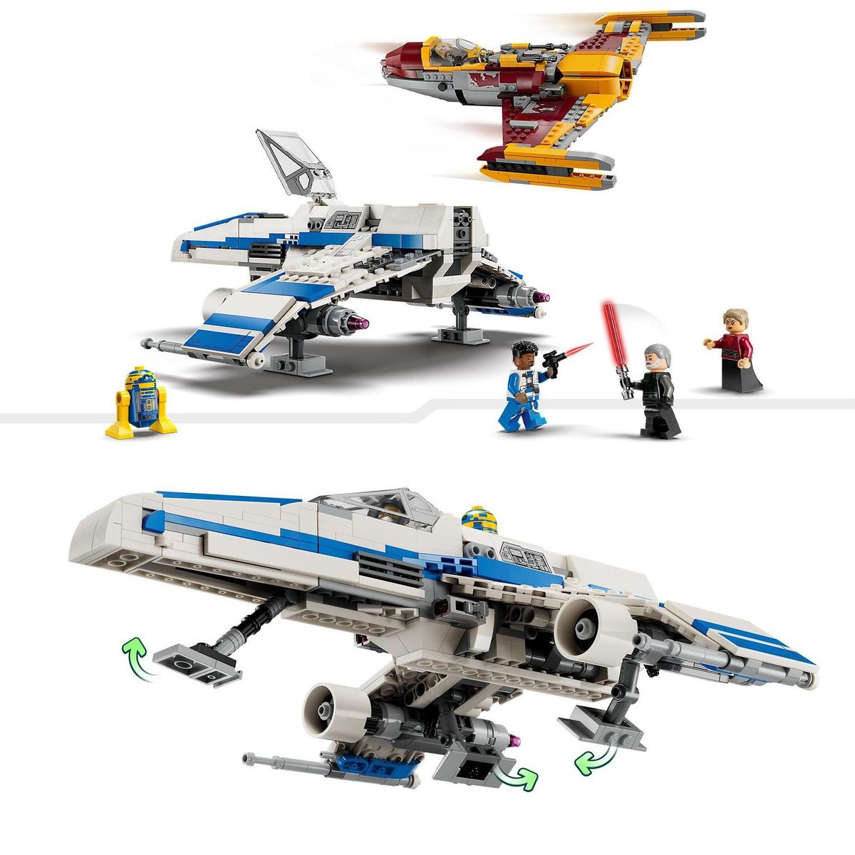 LEGO LEGO Star Wars L'E-Wing de la Nouvelle République Contre le Chasseur de Shin Hati 75364