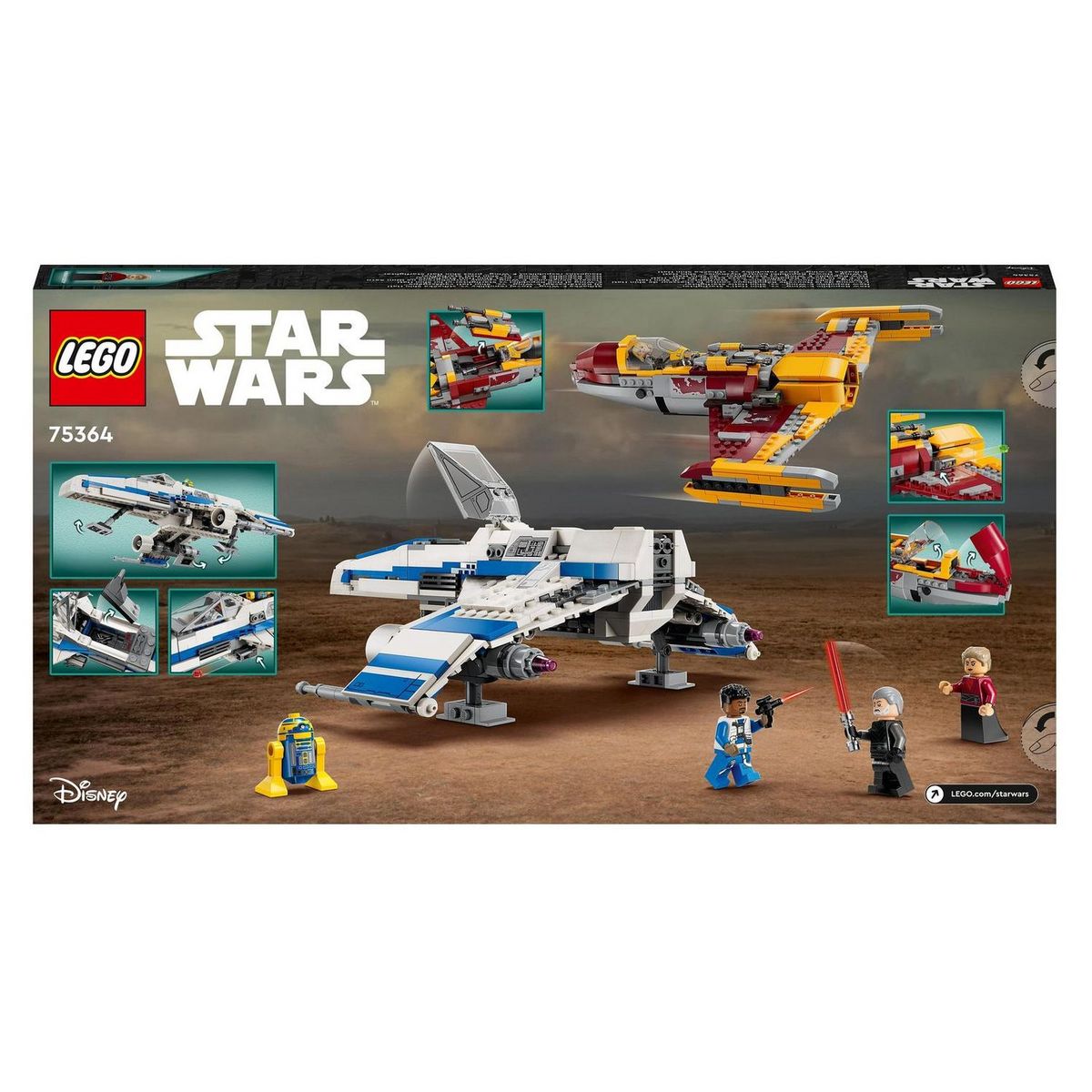 LEGO LEGO Star Wars L'E-Wing de la Nouvelle République Contre le Chasseur de Shin Hati 75364