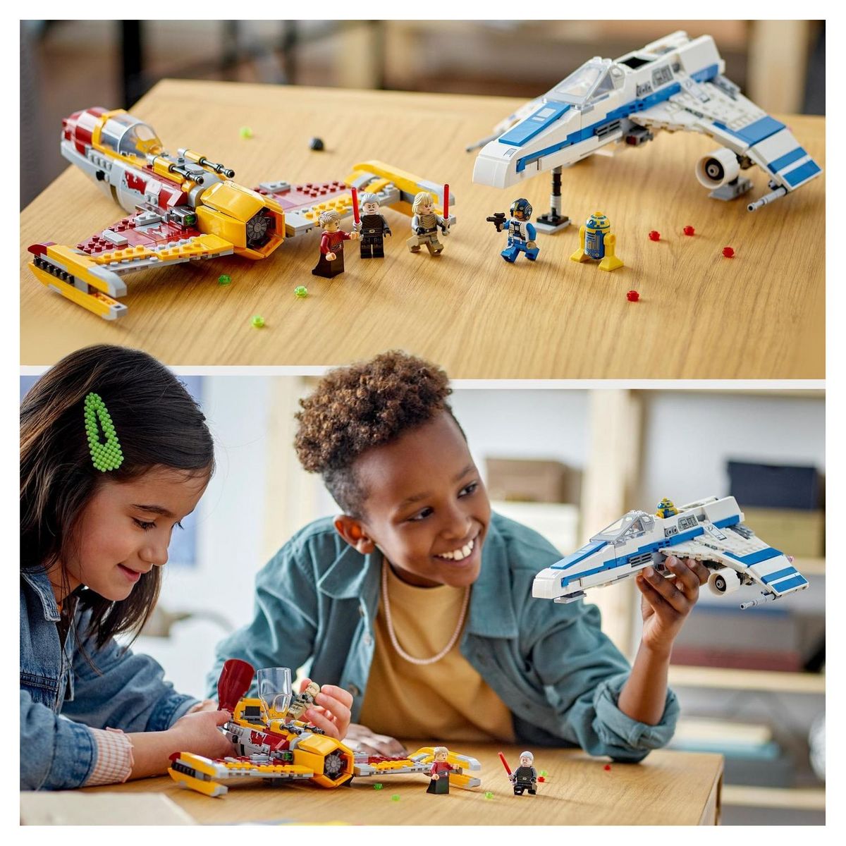 LEGO LEGO Star Wars L'E-Wing de la Nouvelle République Contre le Chasseur de Shin Hati 75364