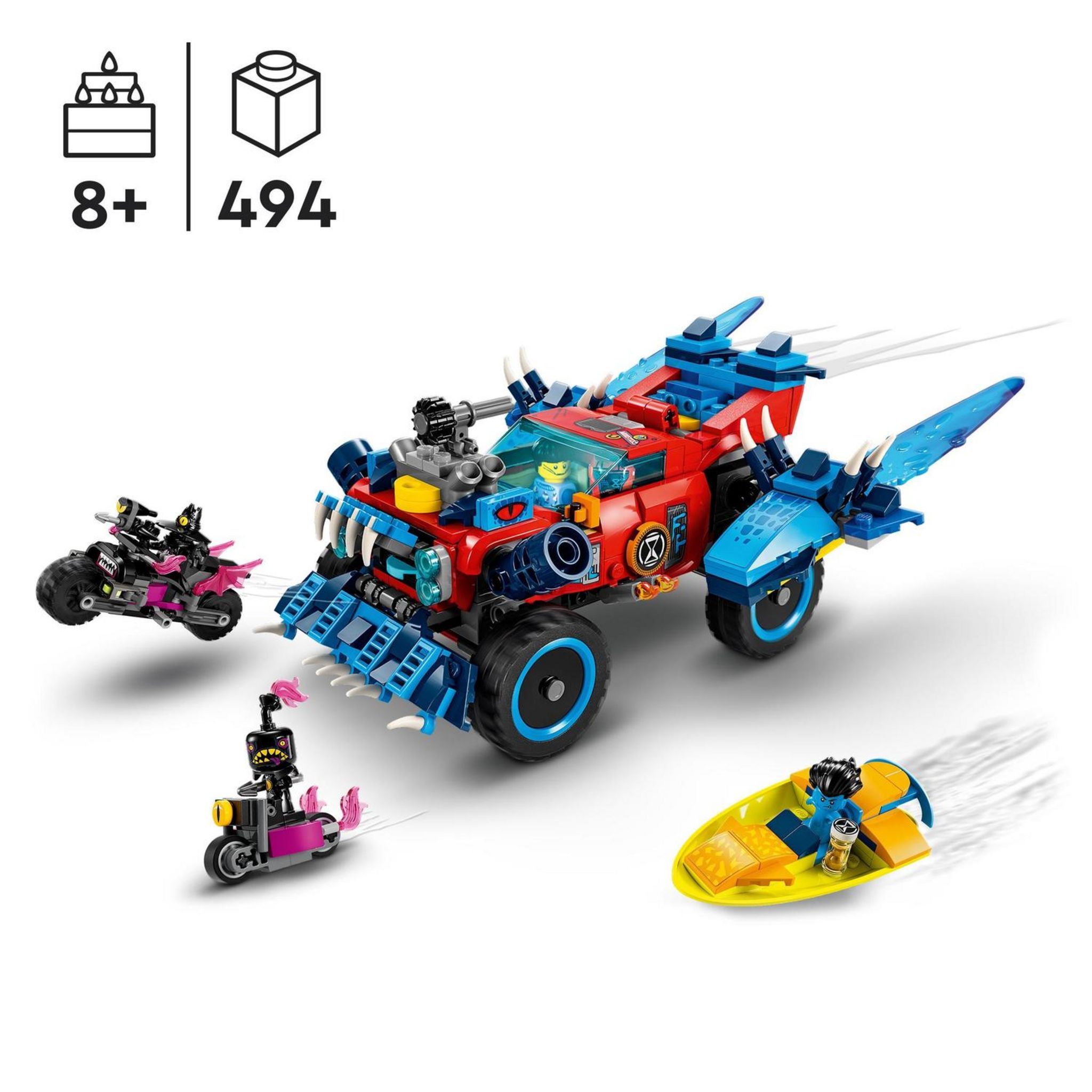 Voir la diapositive 7 : LEGO LEGO DREAMZzz 71458 La Voiture Crocodile, Jouet de Voiture 2-en-1, un Monster Truck
