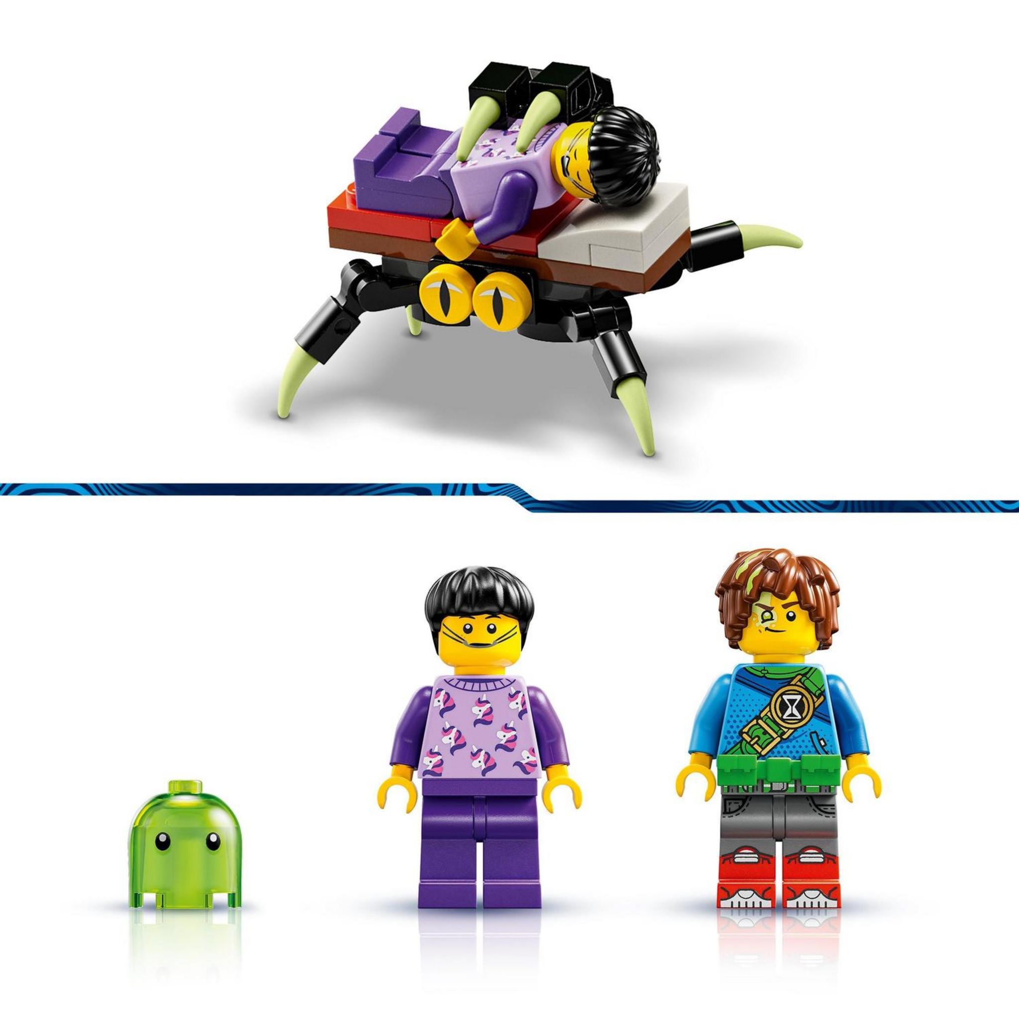 Voir la diapositive 5 : LEGO LEGO DREAMZzz 71454 Mateo et Z-Blob le Robot, Jouet avec Grande Figurine et Minifigurines Jayden
