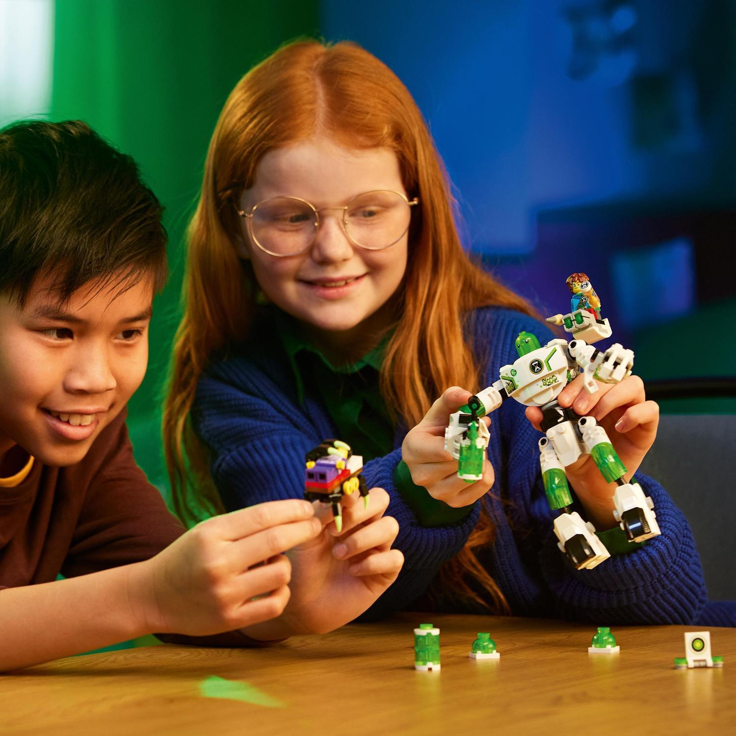Voir la diapositive 7 : LEGO LEGO DREAMZzz 71454 Mateo et Z-Blob le Robot, Jouet avec Grande Figurine et Minifigurines Jayden