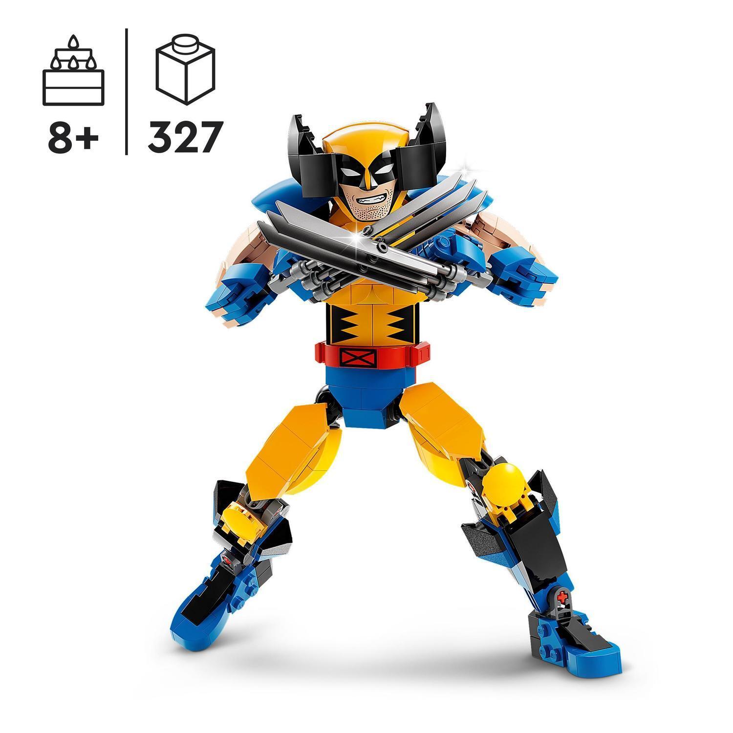 Voir la diapositive 3 : LEGO MARVEL 76257 - La Figurine de Wolverine, Set X-Men avec 6 Éléments de Griffes, Jouet de Construction, Collection de Super-Héros Emblématiques