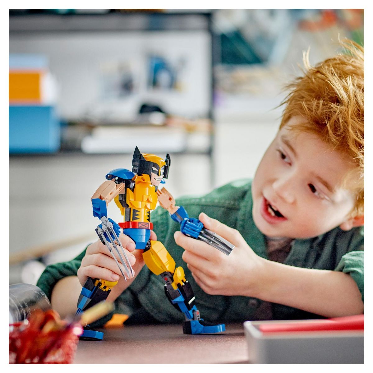 LEGO MARVEL 76257 - La Figurine de Wolverine, Set X-Men avec 6 Éléments de Griffes, Jouet de Construction, Collection de Super-Héros Emblématiques