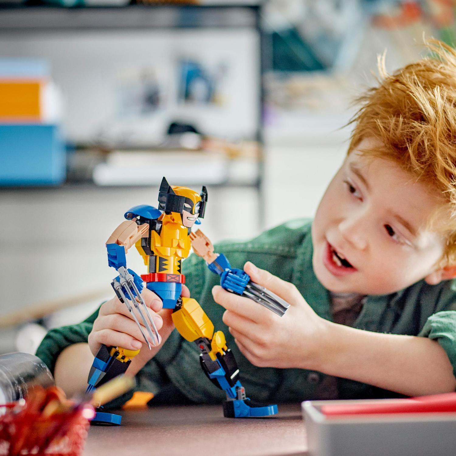 Voir la diapositive 7 : LEGO MARVEL 76257 - La Figurine de Wolverine, Set X-Men avec 6 Éléments de Griffes, Jouet de Construction, Collection de Super-Héros Emblématiques