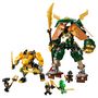 Voir la diapositive 8 : LEGO NINJAGO 71794 - L'Équipe de Robots des Ninjas Lloyd et Arin, Jouet de Ninja pour Enfants avec 2 Figurines Combinables et 5 Minifigurines