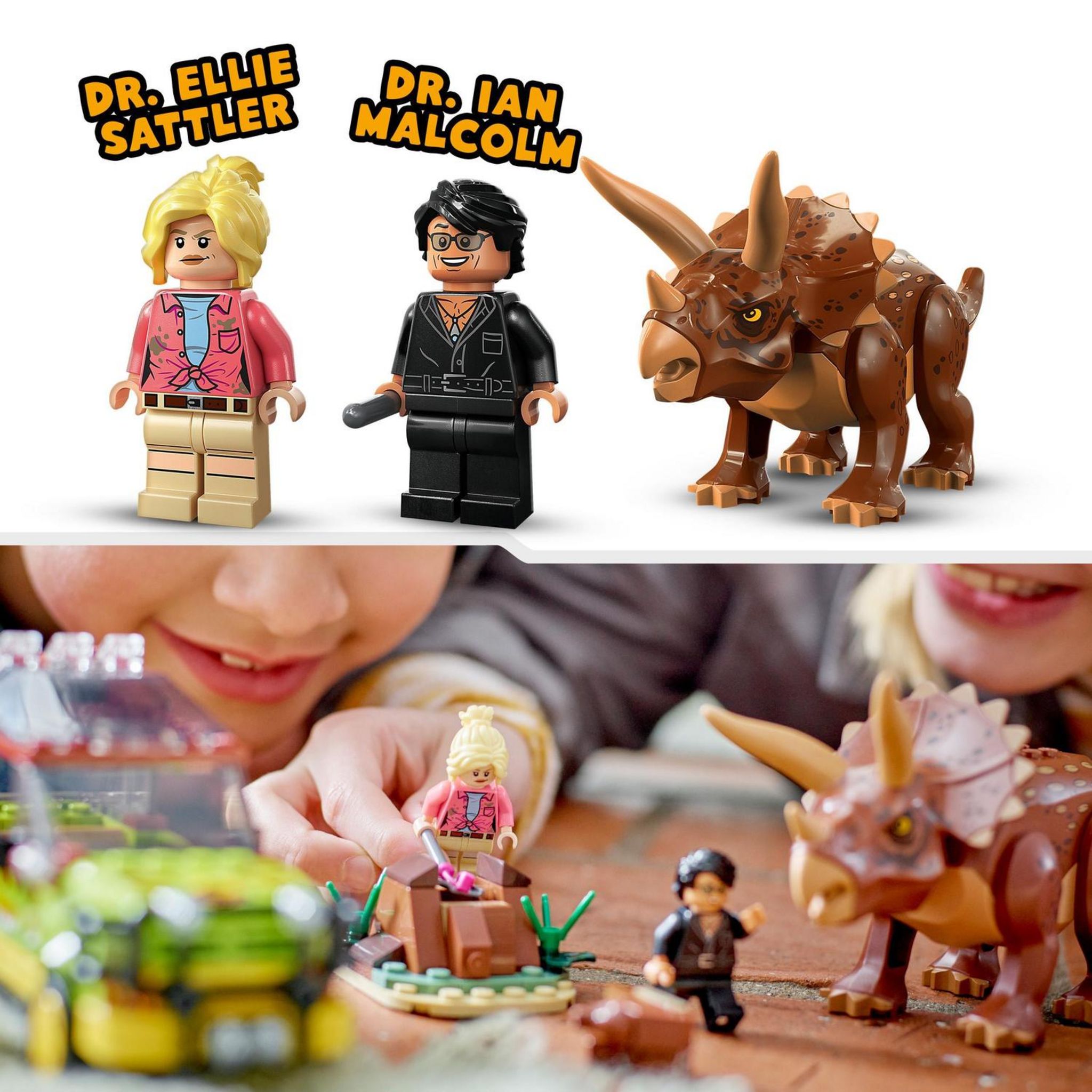 Voir la diapositive 5 : LEGO LEGO Jurassic Park 76959 La Recherche du Tricératops, Jouet de Voiture avec Figurine Dinosaure