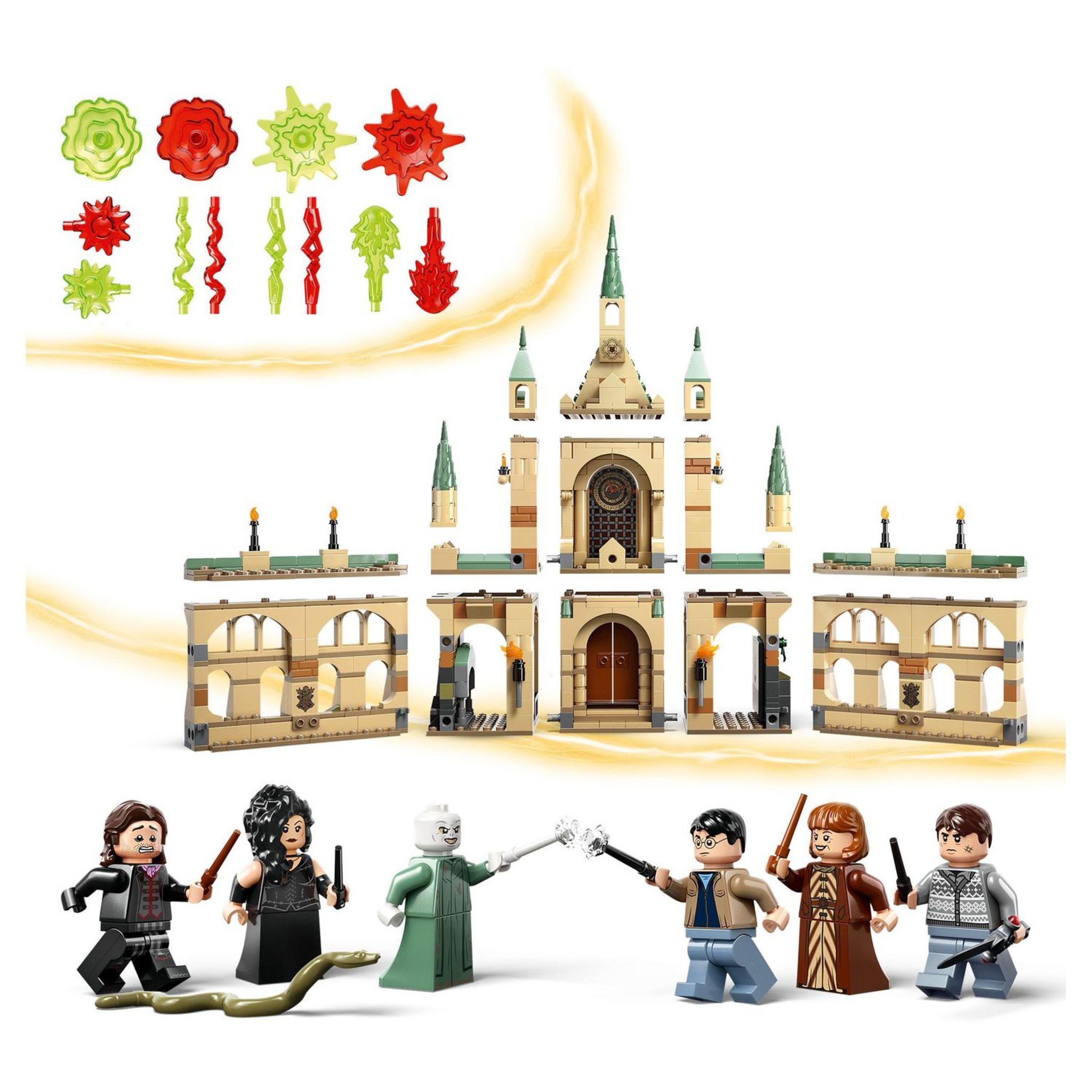 Voir la diapositive 5 : LEGO Harry Potter 76415 - La Bataille de Poudlard, Jouet de Château avec Minifigurines Voldemort, Molly Weasley et Bellatrix Lestrange plus l'Épée de Gryffondor