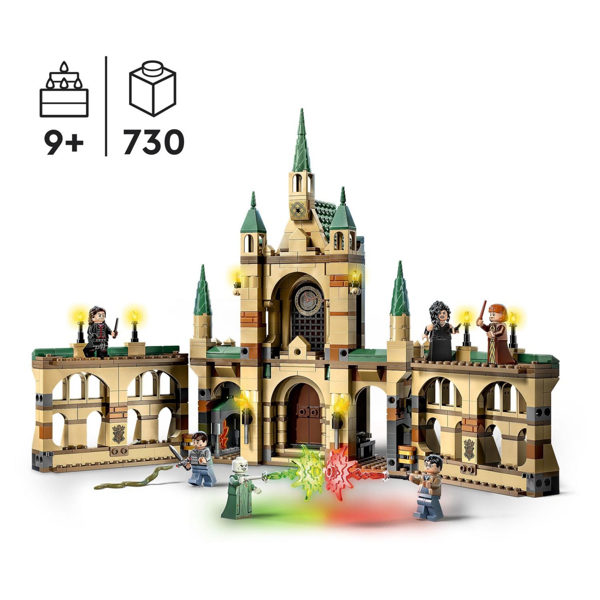 Voir la diapositive 7 : LEGO Harry Potter 76415 - La Bataille de Poudlard, Jouet de Château avec Minifigurines Voldemort, Molly Weasley et Bellatrix Lestrange plus l'Épée de Gryffondor