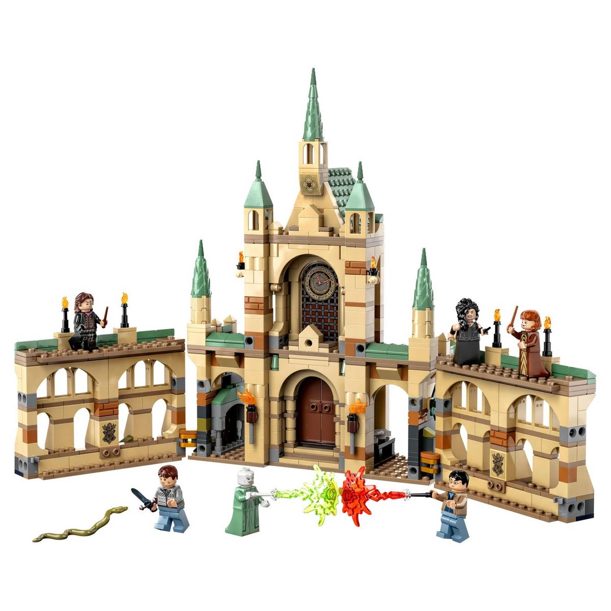 LEGO Harry Potter 76415 - La Bataille de Poudlard, Jouet de Château avec Minifigurines Voldemort, Molly Weasley et Bellatrix Lestrange plus l'Épée de Gryffondor