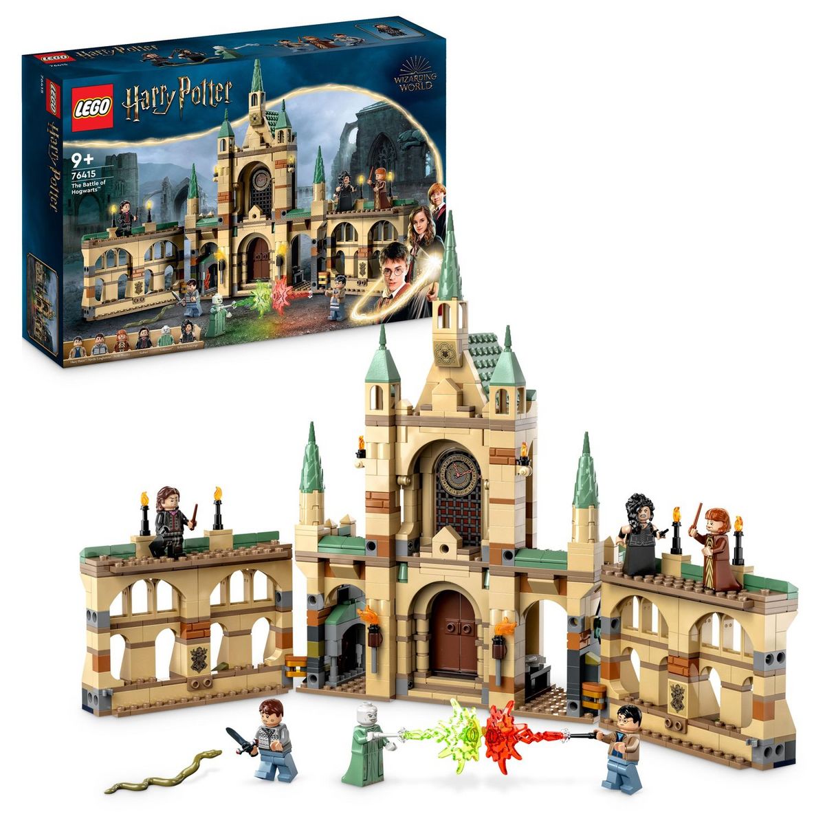 LEGO Harry Potter 76415 - La Bataille de Poudlard, Jouet de Château avec Minifigurines Voldemort, Molly Weasley et Bellatrix Lestrange plus l'Épée de Gryffondor