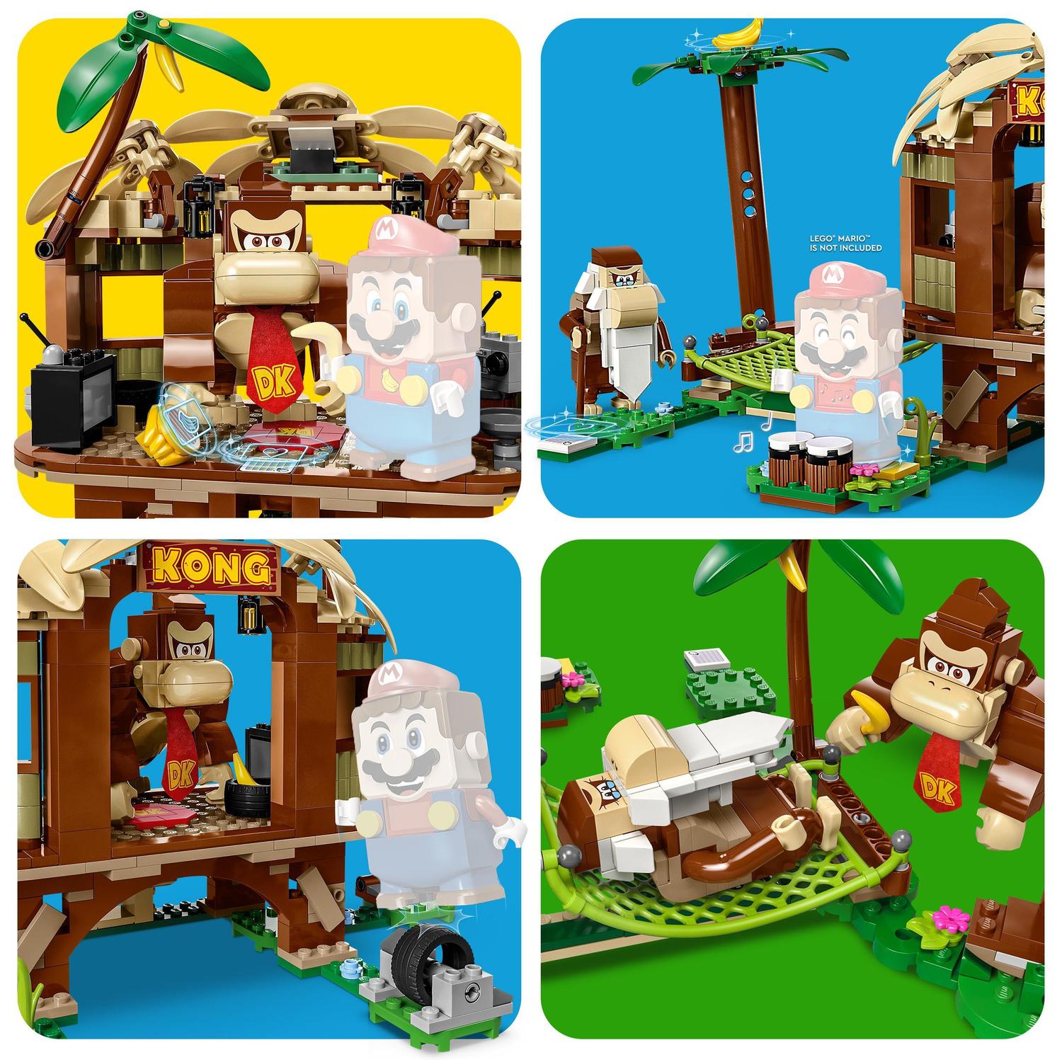 Voir la diapositive 5 : LEGO LEGO Super Mario 71424 Ensemble d'Extension La Cabane de Donkey Kong, Jouet à Combiner avec Pack de Démarrage