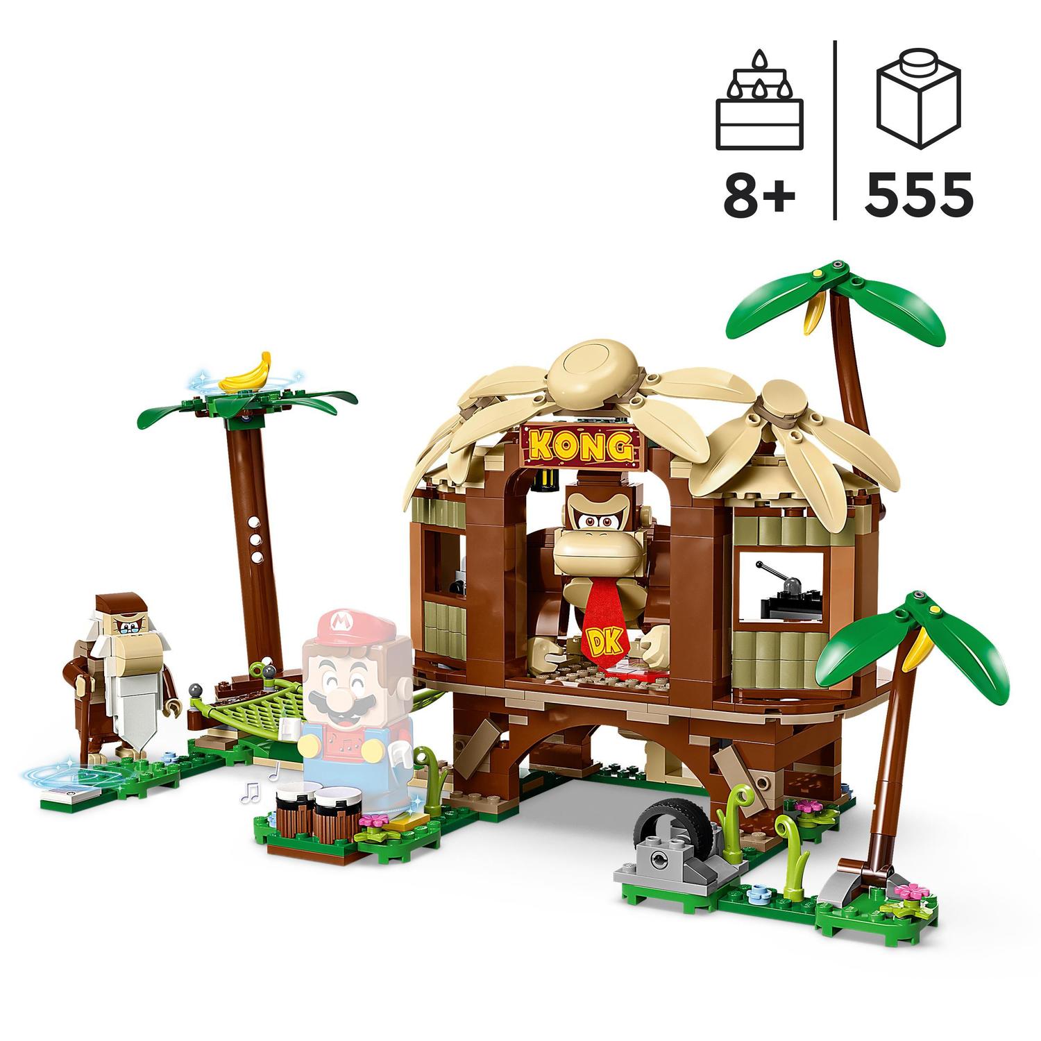 Voir la diapositive 7 : LEGO LEGO Super Mario 71424 Ensemble d'Extension La Cabane de Donkey Kong, Jouet à Combiner avec Pack de Démarrage