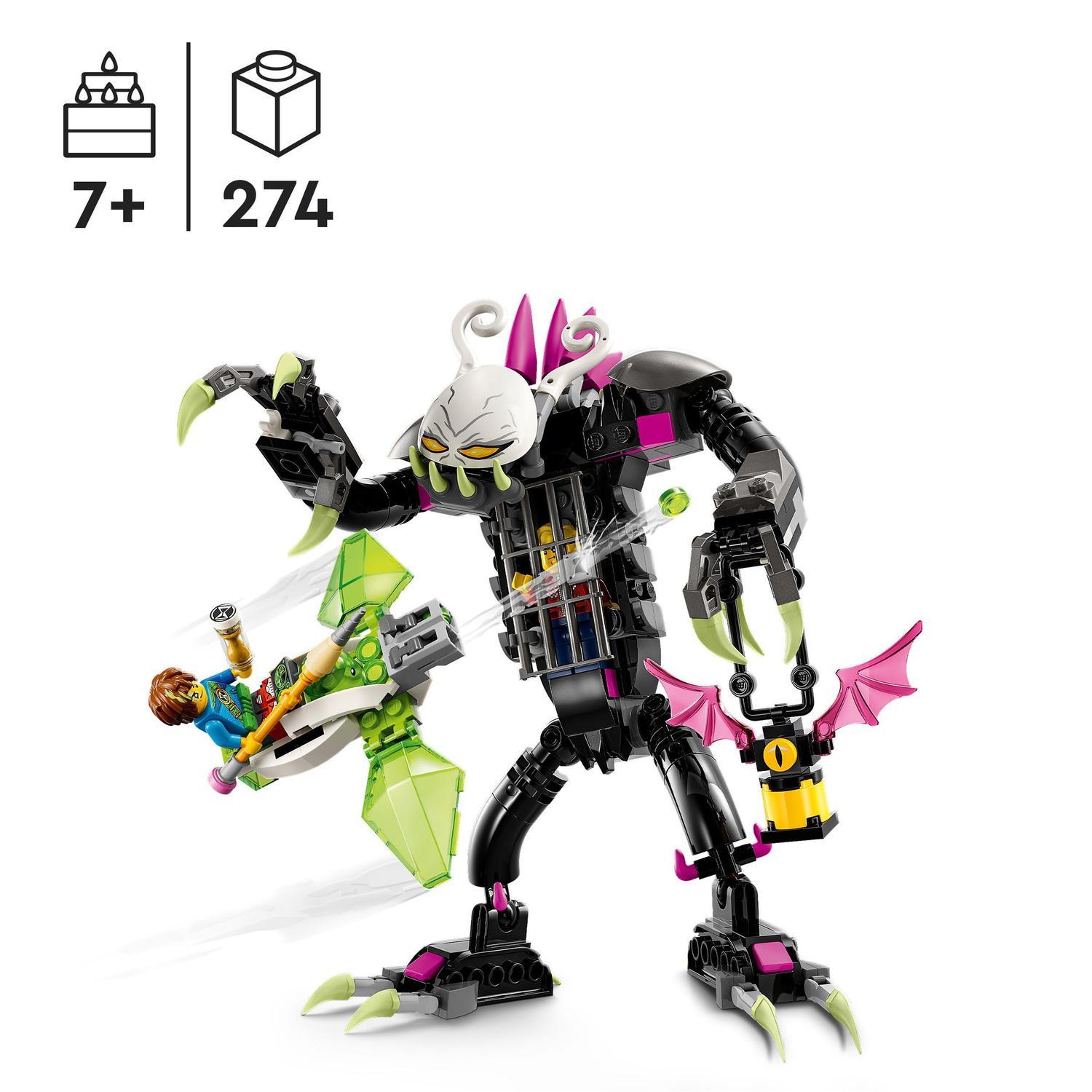 Voir la diapositive 3 : LEGO LEGO DREAMZzz 71455 Le Monstre-Cage, Jouet avec Figurines de Z-Blob en Mini-Avion ou Moto Volante