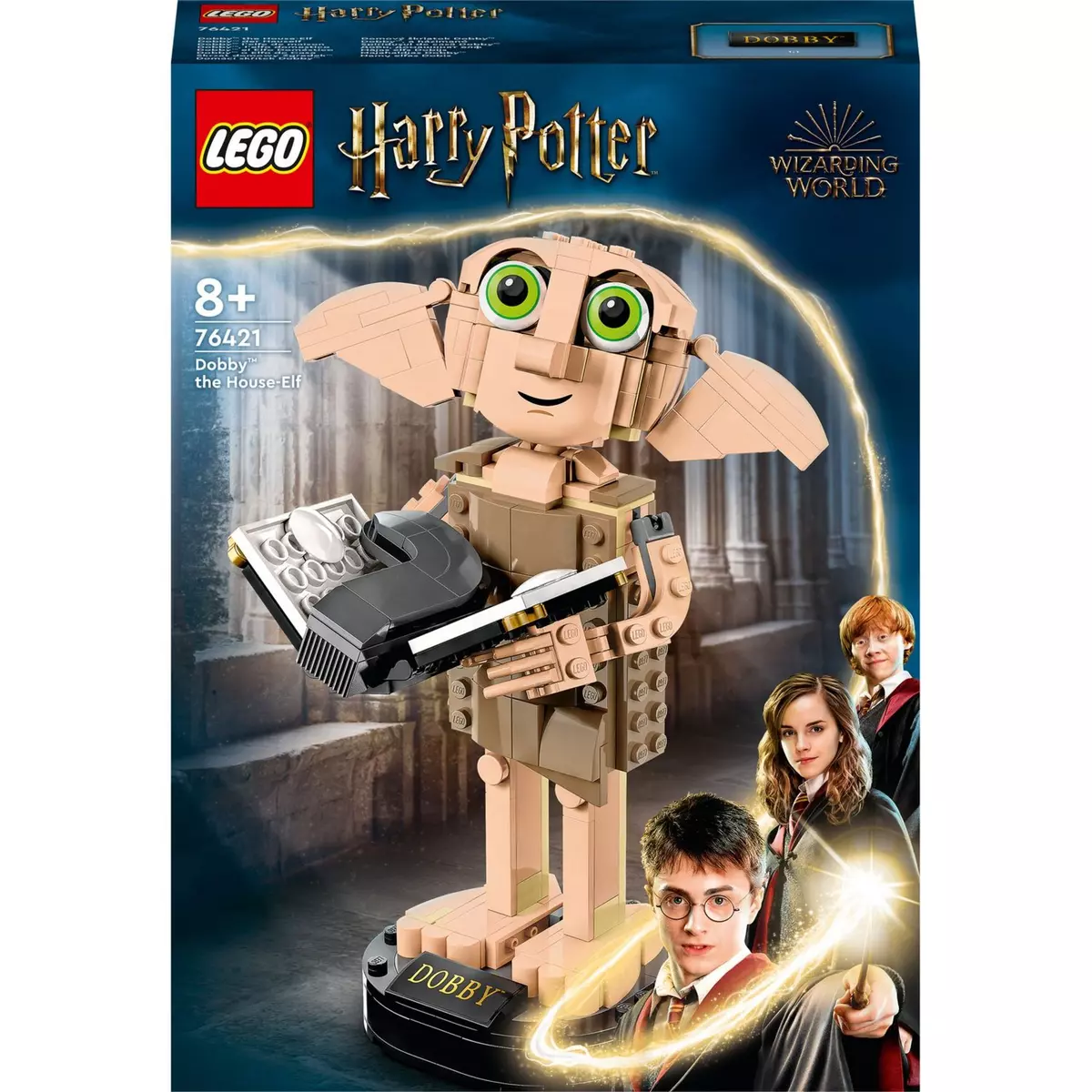 LEGO Harry Potter 76421 - Dobby l’Elfe de Maison, Jouet de Figurine et Accessoire de Décoration, Collection de Personnages