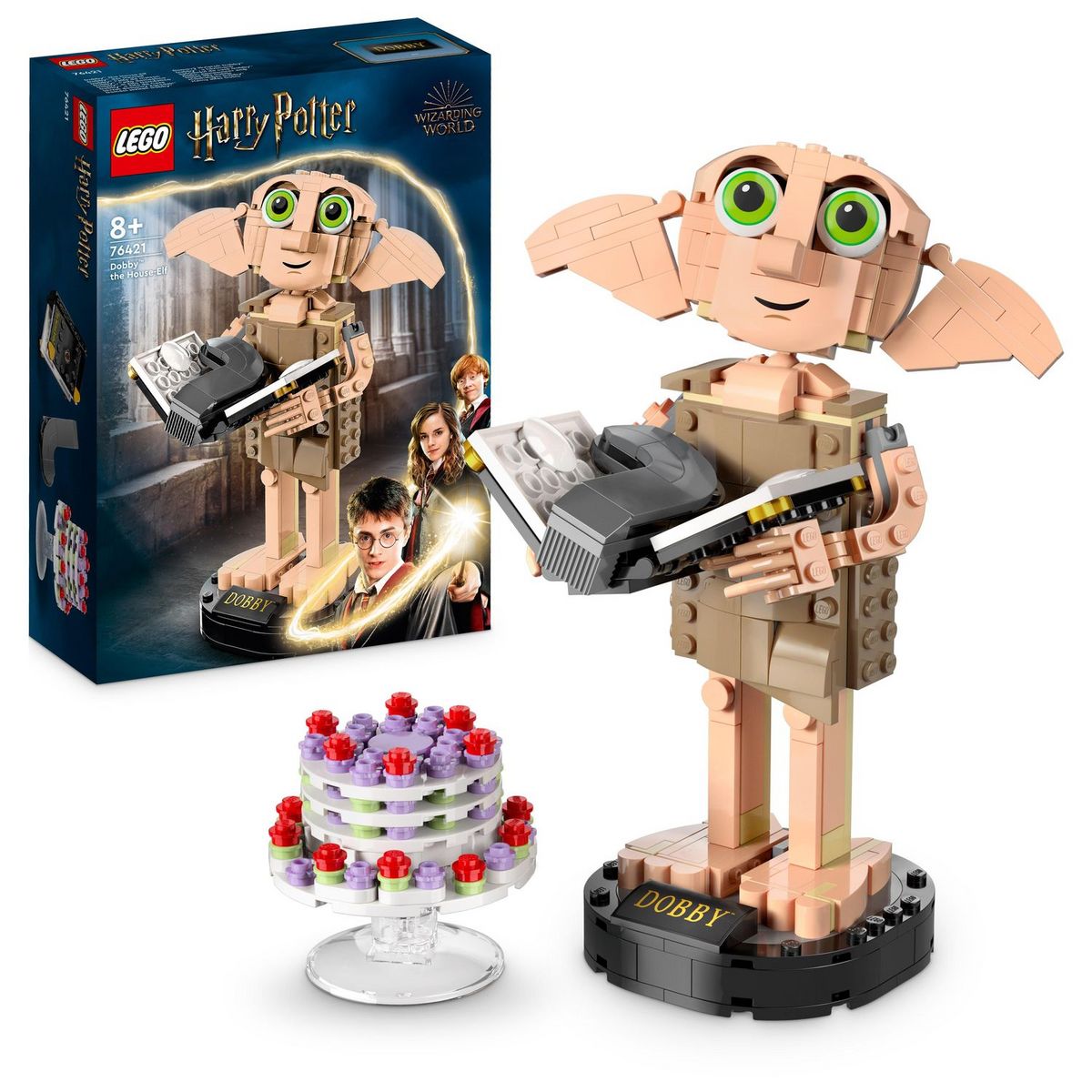 LEGO Harry Potter 76421 - Dobby l'Elfe de Maison, Jouet de Figurine et Accessoire de Décoration, Collection de Personnages