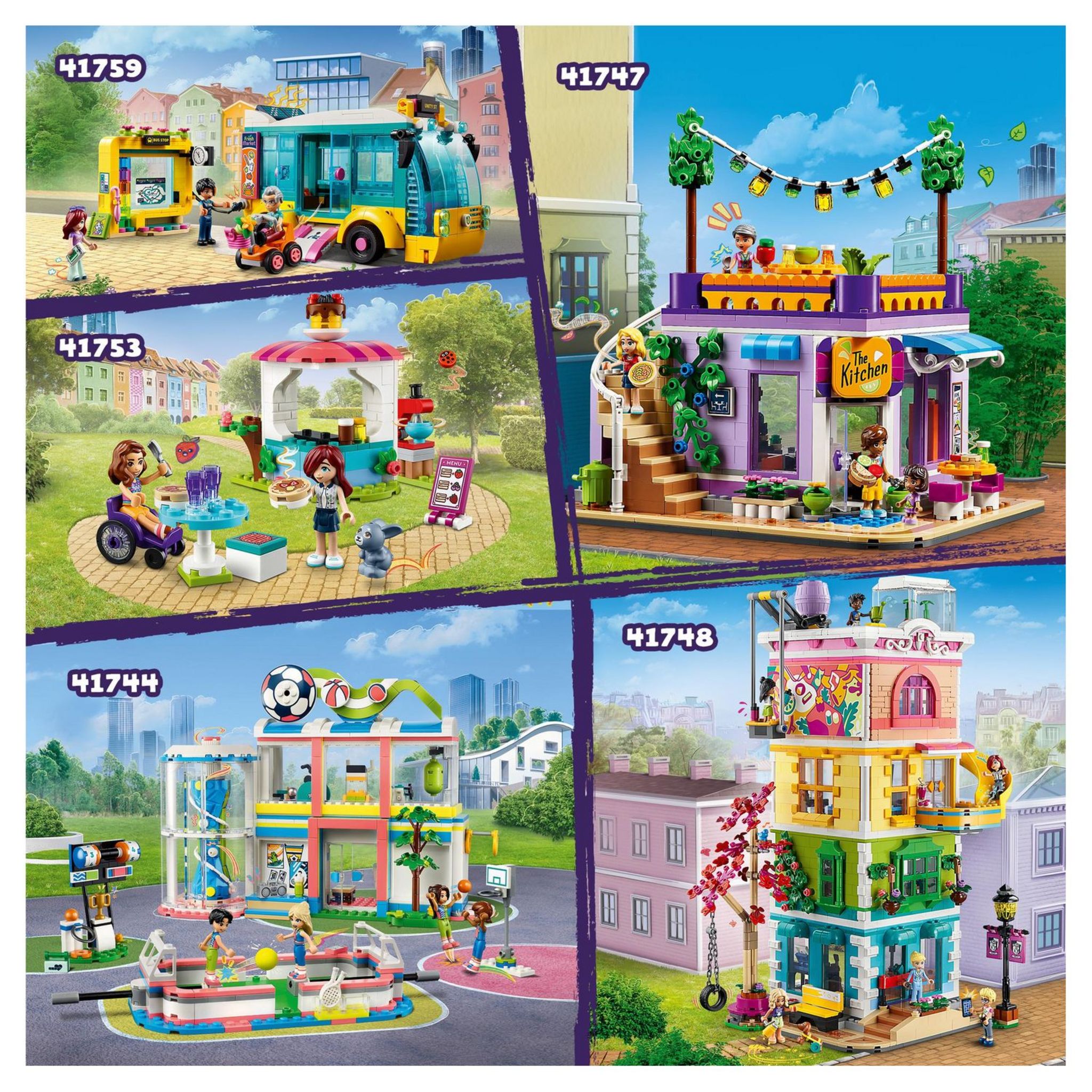 Voir la diapositive 4 : LEGO Friends 41744 - Le Centre Sportif, Jouet de Construction avec Jeux de Football, Basketball et Tennis plus Mur d'Escalade et 4 Mini-Poupées, Heartlake City