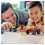 Voir la diapositive 3 : LEGO NINJAGO 71789 - Le Combat en Voiture et en Moto de Kai et Ras, Jouet Ninja de Course pour Enfants Dès 4 Ans avec 2 Minifigurines de la série TV L'ascension des Dragons