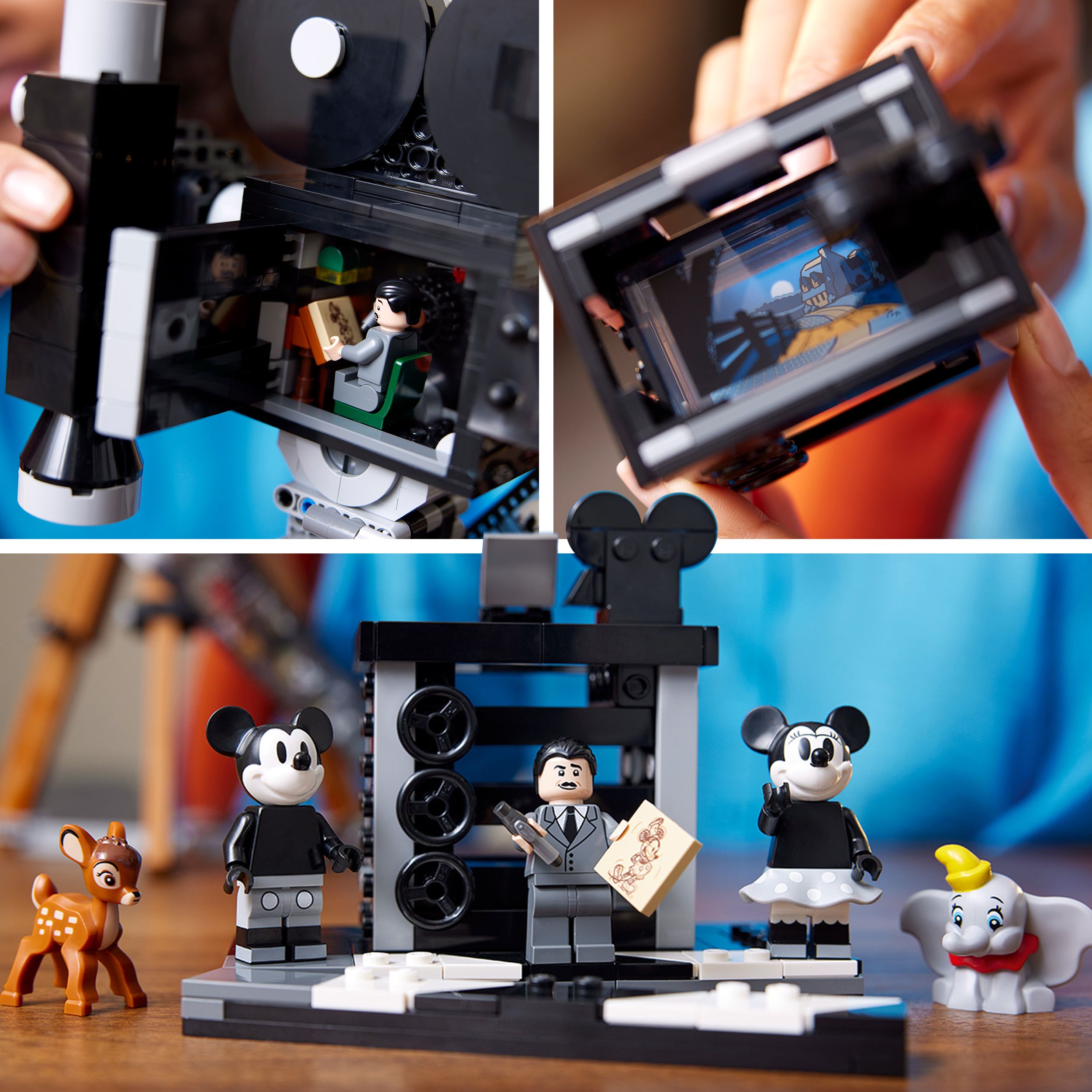 Voir la diapositive 6 : LEGO LEGO Disney 43230 La Caméra Hommage à Walt Disney, Maquette pour Adultes, avec Mickey et Minnie Mouse
