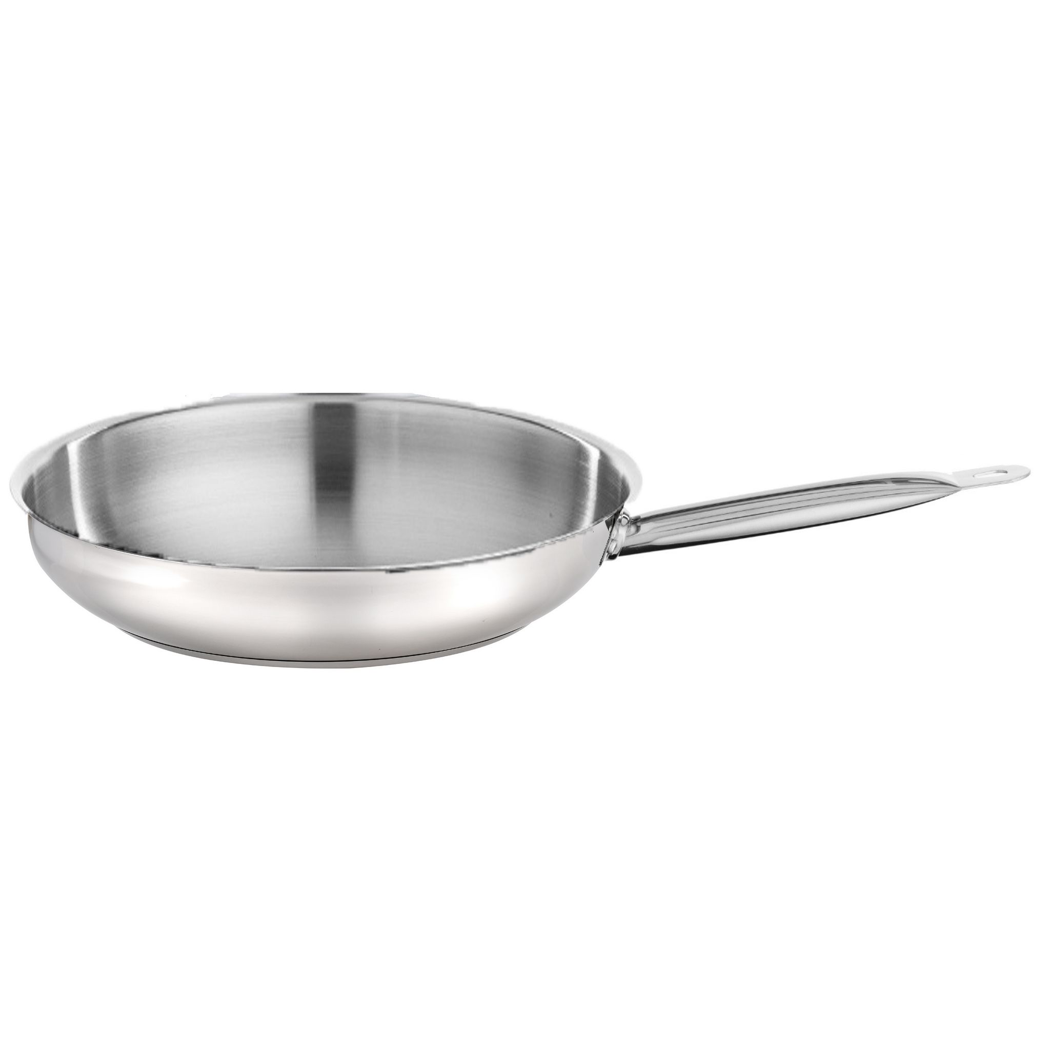 ARTHUR MARTIN Sauteuse 24 cm induction inox non revêtu + couvercle verre